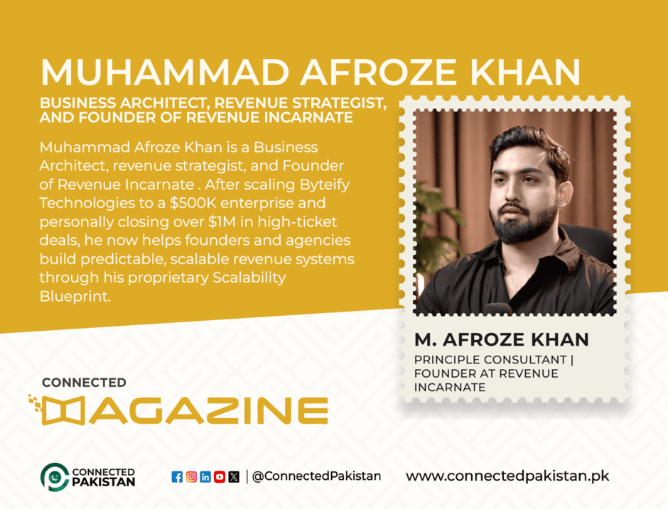 Afroze Khan: From Byteify’s Collapse to Revenue Incarnate. The Pakistani Operator Quietly Rebuilding How Service Businesses Sell